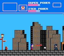 Superman NES screen