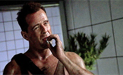 McClane smoking