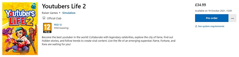 YOUTUBERS LIFE 2 PRICE