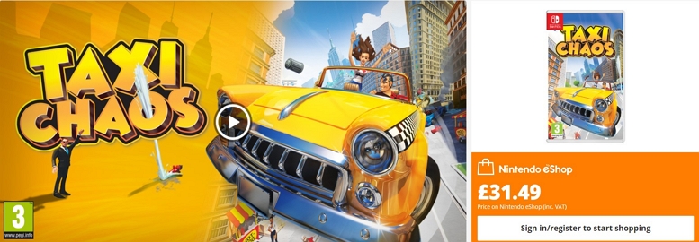 TAXI CHAOS SWITCH PRICE